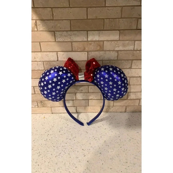Disney Minnie patriotic american ears headband B26‎ - Picture 2 of 2